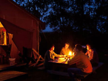 Ingerichte tent - Hoeve Meijer