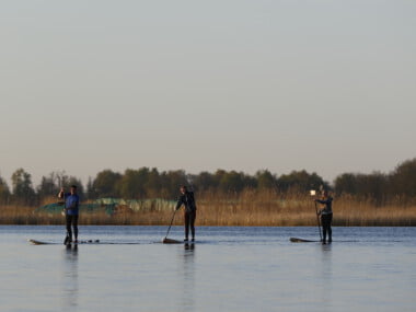 Camping de hof suppen op het water